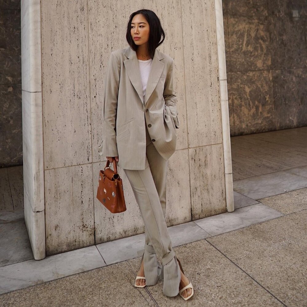 Song of Style Oscar Pant in Smoke Grey
